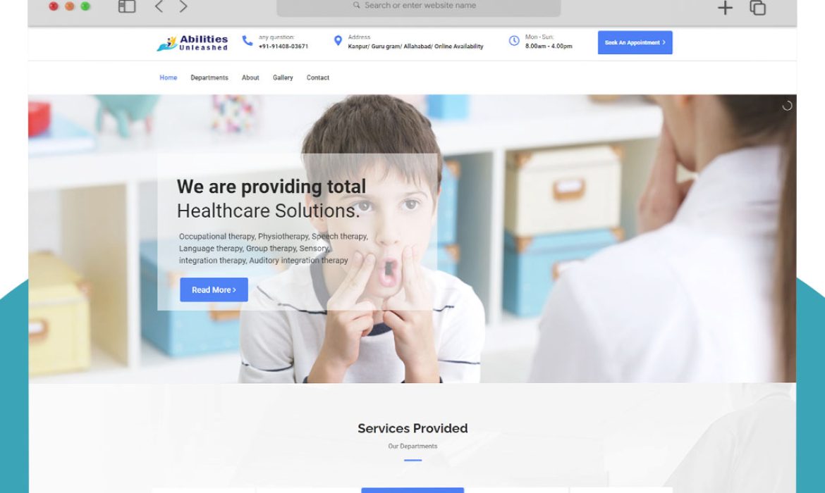 Abilities Unleashed (Website) Medical Website