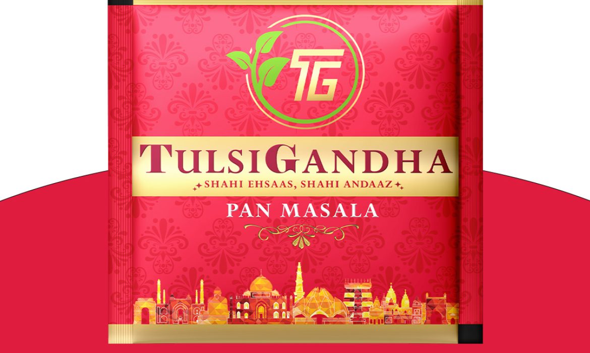 Tulsi Gandha Pan Masala Packaging /Mockups (Product Packaging)