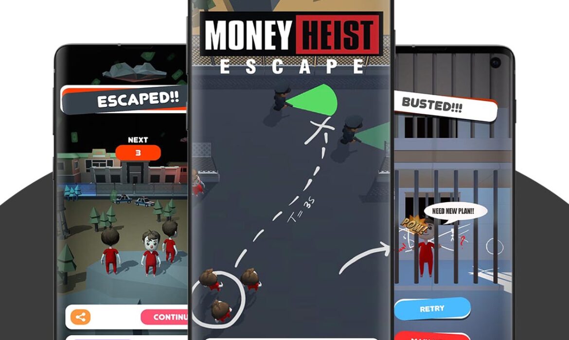 Enjoy Money Heist Escape Plan Strategy Game