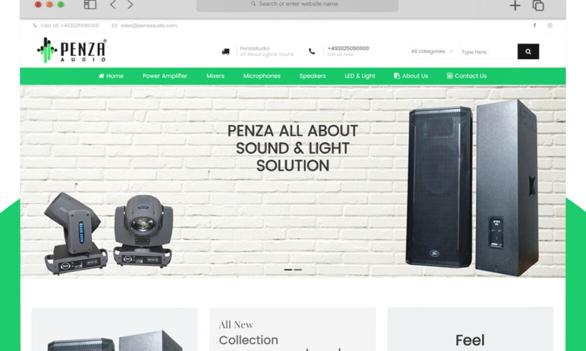 Penza Audio (Website) Sound & Light